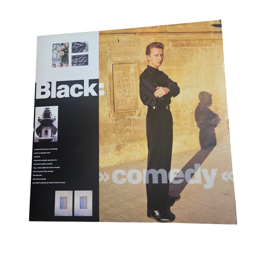 Black Comedy Vintage 1989 Promo Flat Album Poster 12x12 A&M Records D/S Rock